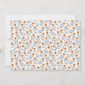 Watercolor Roses & Eucalyptus Baby Shower Kaart (Achterkant)