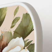 Watercolor Roses Monogram Pickleball Paddle (Links Detail)