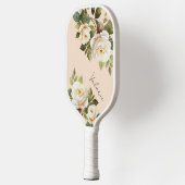 Watercolor Roses Monogram Pickleball Paddle (Links)
