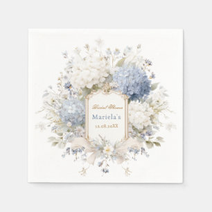 Watercolor Royal Botanique Hortensia Bruidsfeest Servet