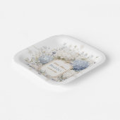  Watercolor Royal Botanique Hydrangea Bridal showe Papieren Bordje (Gebogen)