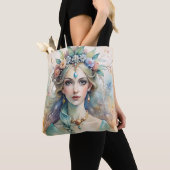 Watercolor Royal Muse Tote Tas (Dichtbij)