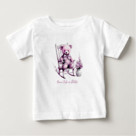 Watercolor Roze Babybeer Baby T-shirt