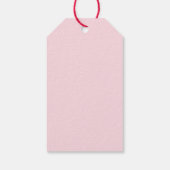Watercolor Roze Bloemen Bruiloft Dank Je Cadeaulabel (Achterkant)