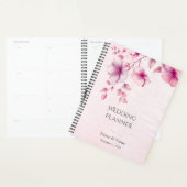 Watercolor Roze Bloemen Trouwplanner Planner (Display)