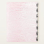 Watercolor Roze Bloemen Trouwplanner Planner (Achterkant)