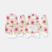 Watercolor Roze Bloemige Dankjewel Bedankdoosjes (Uitgevouwen)