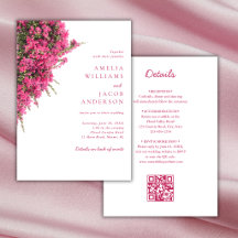 Watercolor Roze Bougainvillea All In One Trouwdag