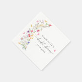 Watercolor Roze Bruidsdouche Servet (Hoek)