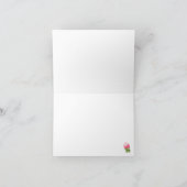 Watercolor Roze Hortensia Bedankkaart (Binnen)