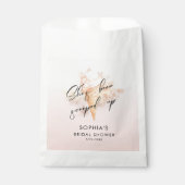 Watercolor Roze Ijs Bruidsdouche  Bedankzakje (Voorkant)