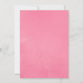Watercolor Roze Klaprozen Bat Mitzvah Kaart (Achterkant)