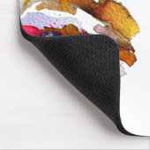 Watercolor roze oogmake-up branding muismat (Hoek)