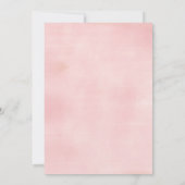 Watercolor Roze Paarse Vlinders 5e Verjaardag Kaart (Achterkant)