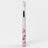 Watercolor Roze Pioen Bloemig Case-Mate iPhone Case (Achterkant/rechts)