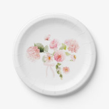 Watercolor Roze Rozen Hortensia Rouwbloemen