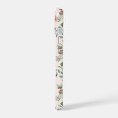 Watercolor Roze Rozen Persoonlijk iPhone 15 Case (Linkerkant)