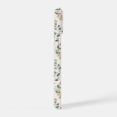 Watercolor Roze Rozen Persoonlijk iPhone 15 Case (Rechterkant)