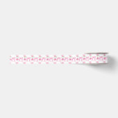 Watercolor Roze Rozen & Strikken Grosgrain Lint (Voorkant)