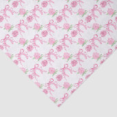 Watercolor Roze Rozen & Strikken Tissuepapier (Detail)