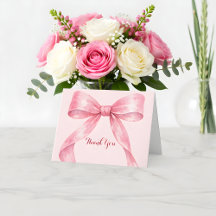 Watercolor Roze Strik Bruidsdouche