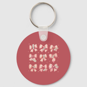 Watercolor Roze Strik Tape Washi Tape Collectie Sleutelhanger