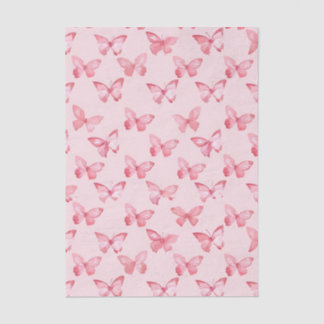 Watercolor Roze Vlinder Patroon Tissuepapier