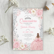 Watercolor Roze Vlinders Quinceañera 