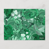 Watercolor Rozen 36 Briefkaart (Achterkant)