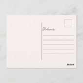 Watercolor Rozen Bloemen Huwelijksfelicitaties Briefkaart (Achterkant)