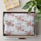 Watercolor Rozen Botanisch Patroon Tissuepapier (Geschenk)
