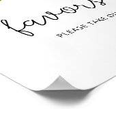 Watercolor rozen gunst favor neem een poster (Hoek)