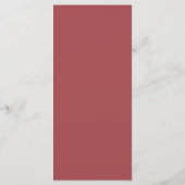 Watercolor Rozen Huwelijksmenu Menu (Achterkant)