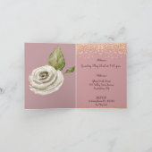 Watercolor Rozen Rosa Bloemig 40e Verjaardag (Binnen)