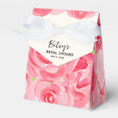 Watercolor Rozen Tent Stijl Bedankdoosjes (Voorkant Zijde)