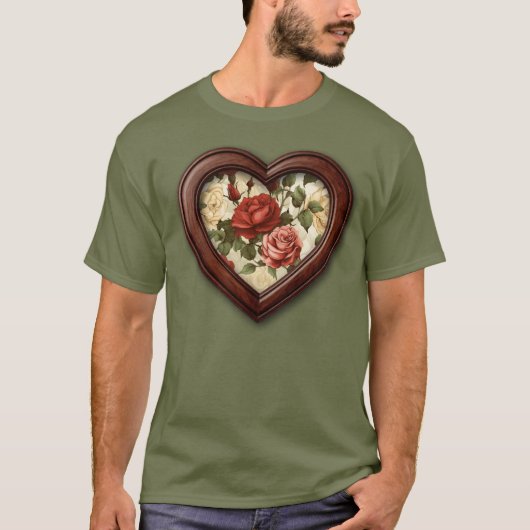 Watercolor Rozentuin T-shirt (Voorkant)