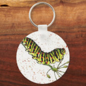 Watercolor rups sleutelhanger (Voorkant)