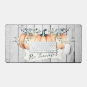 Watercolor Rustic Pumpkins Bureaumat (Keyboard & Muis)
