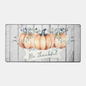 Watercolor Rustic Pumpkins Bureaumat (Voorkant)