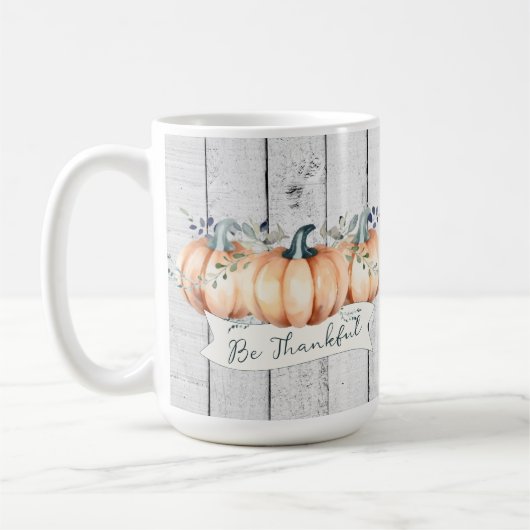 Watercolor Rustic Pumpkins Koffiemok (Links)