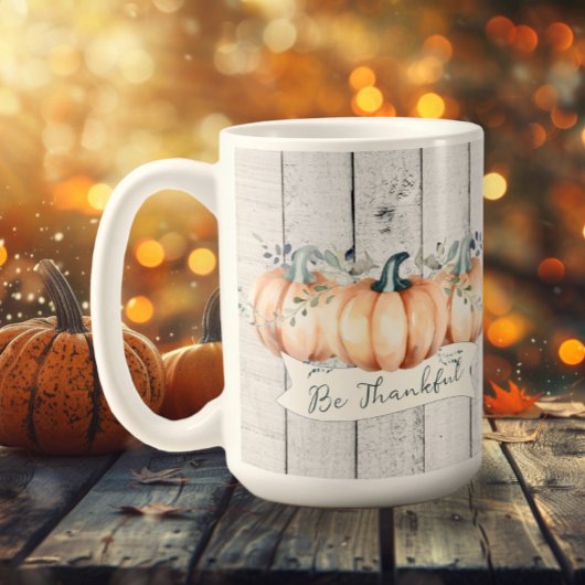 Watercolor Rustic Pumpkins Koffiemok