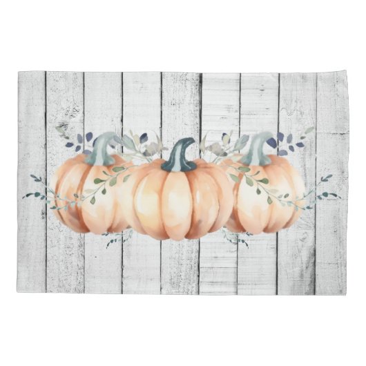 Watercolor Rustic Pumpkins Kussensloop (Achterkant)