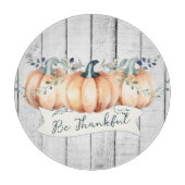 Watercolor Rustic Pumpkins Snijplank (Voorkant)