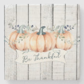 Watercolor Rustic Pumpkins Stenen Onderzetter (Voorkant)
