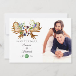 Watercolor Rustieke Bos Bruiloft Save The Date