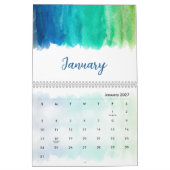 Watercolor Rustig & Elegant Minimaal Design Kalender (Jan 2027)