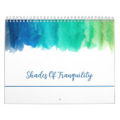 Watercolor Rustig & Elegant Minimaal Design Kalender (Hoes)
