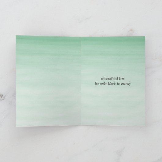 Watercolor Safari Jungle Animals Congratulations Kaart (Binnen)