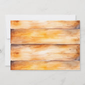 Watercolor Safari Wild One Kaart (Achterkant)