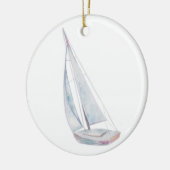 Watercolor Sailboat Ornament (Links)